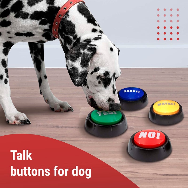 Granatan Yes No Button & Maybe Sorry Button, Answer Buzzers Set of 4 Buzzers for Game Show, Sound Button, Gag Gifts - Image 4